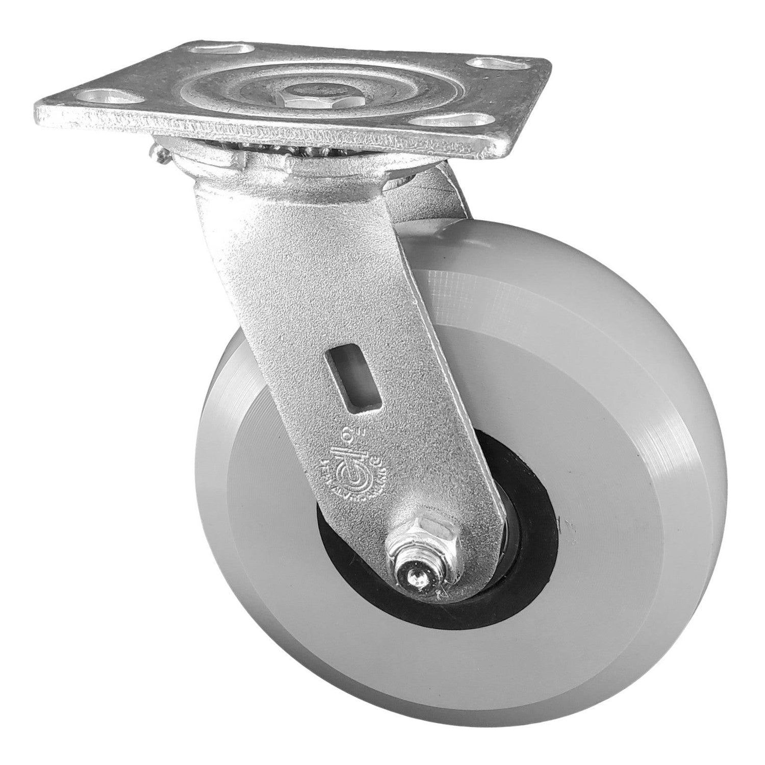 6" x 2" Medium Duty Series Swivel Caster with Ergolastomer Wheel - 27HU60JI6417YY