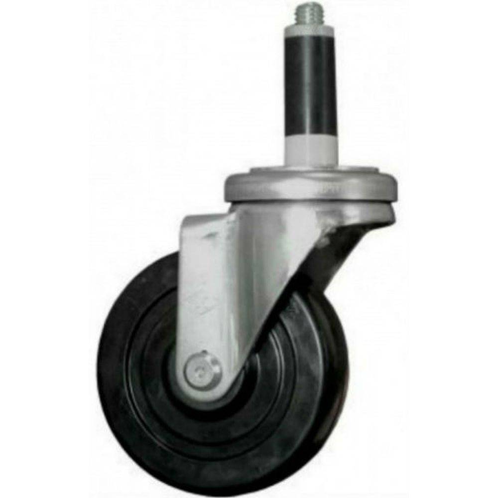 4" x 1-1/4" Light Medium Duty Swivel Caster with Hard Rubber Wheel - 21HR40GB8273YY