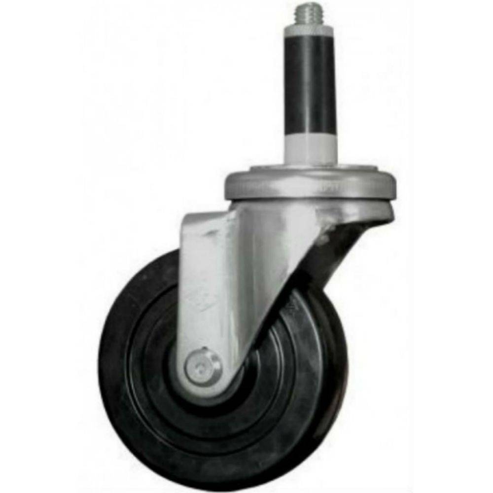 5" x 1-1/4" Light Medium Duty Swivel Caster with Hard Rubber Wheel - 21HR50GB4272YY