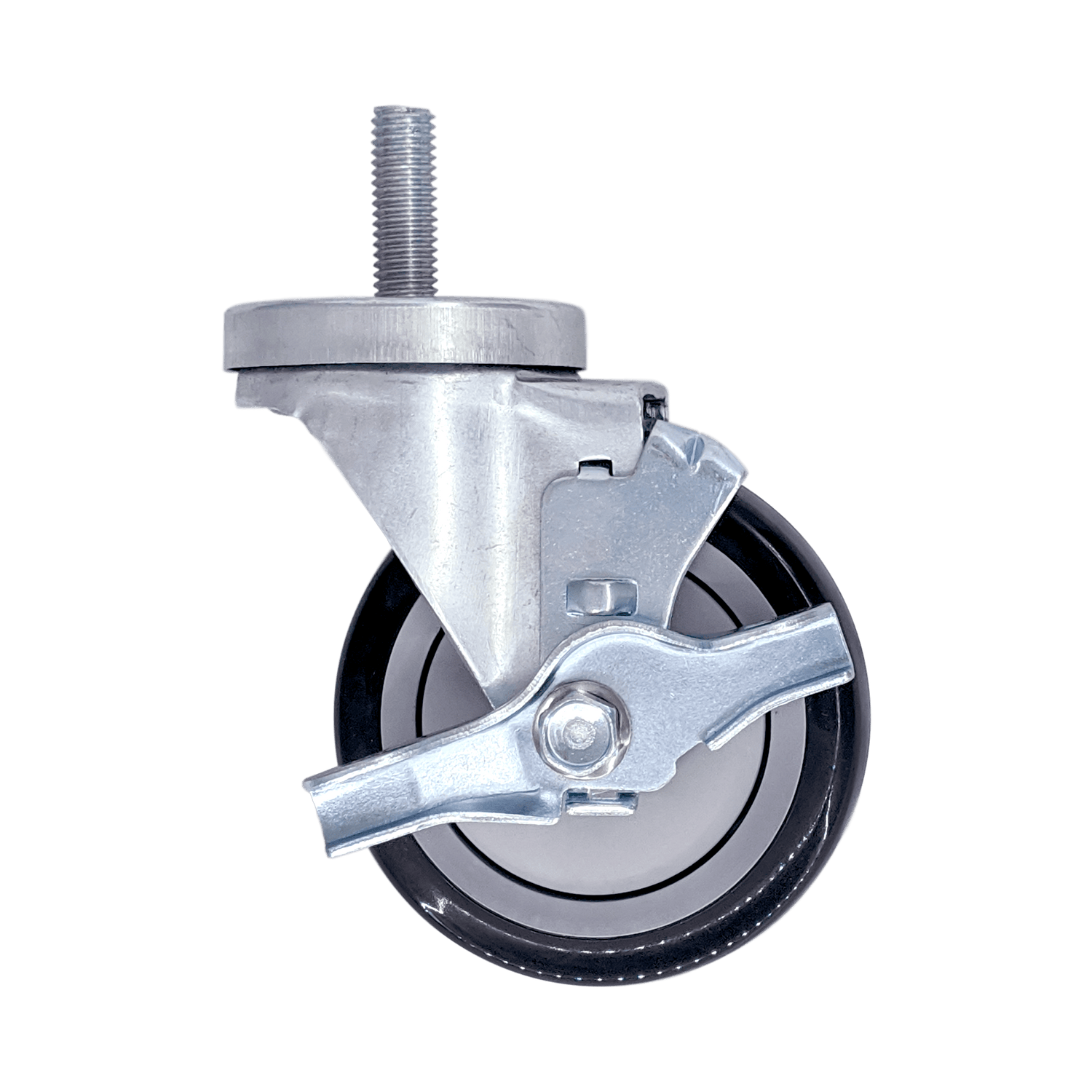 4" x 1-1/4" Light Medium Duty Swivel Caster with Poly-Pro Wheel - 21PP40GA4470TY