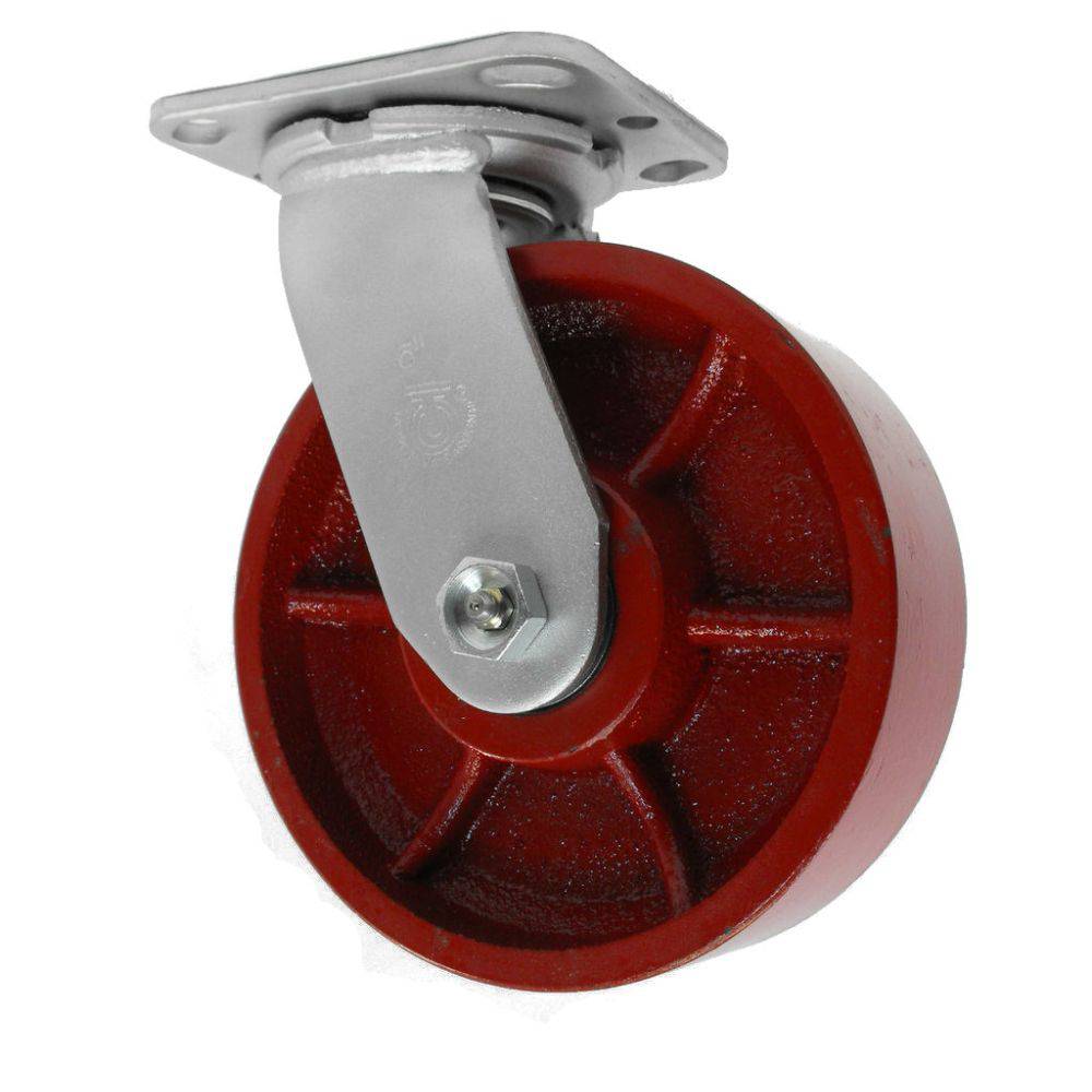 6" x 2" Medium Duty Series Swivel Caster with Ductile Steel Wheel - 27DS60JR0417PY