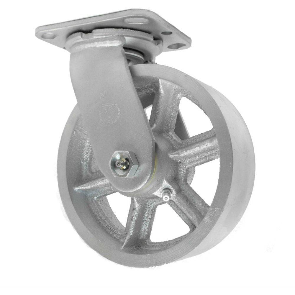 6" x 2" Medium Duty Series Swivel Caster with Heavy-Duty Semi-Steel Wheel - 27HS60JS0417YY