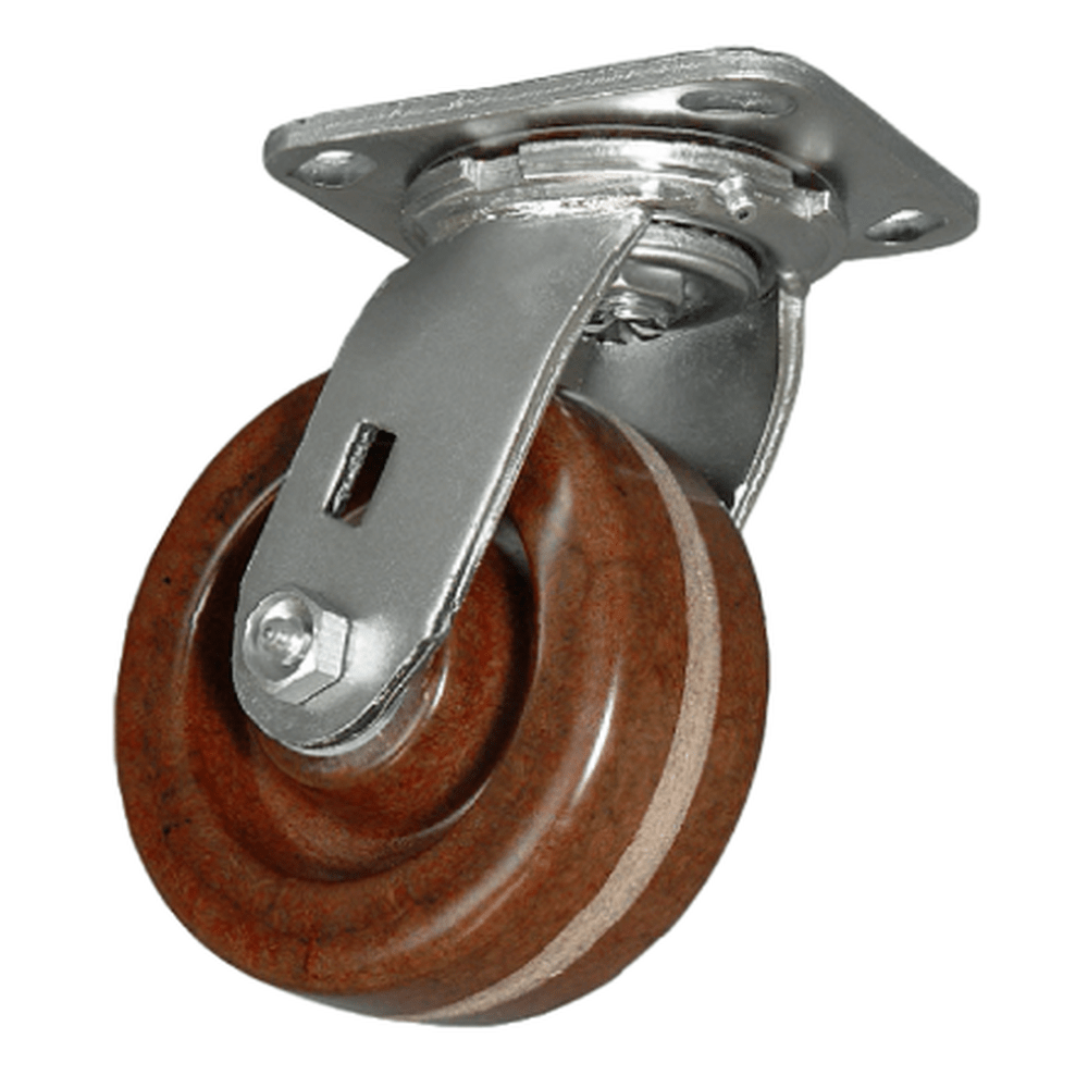 5" x 2" Medium Duty Series Swivel Caster with High Temp. Phenolic Wheel - 27HT50JQ0417YY