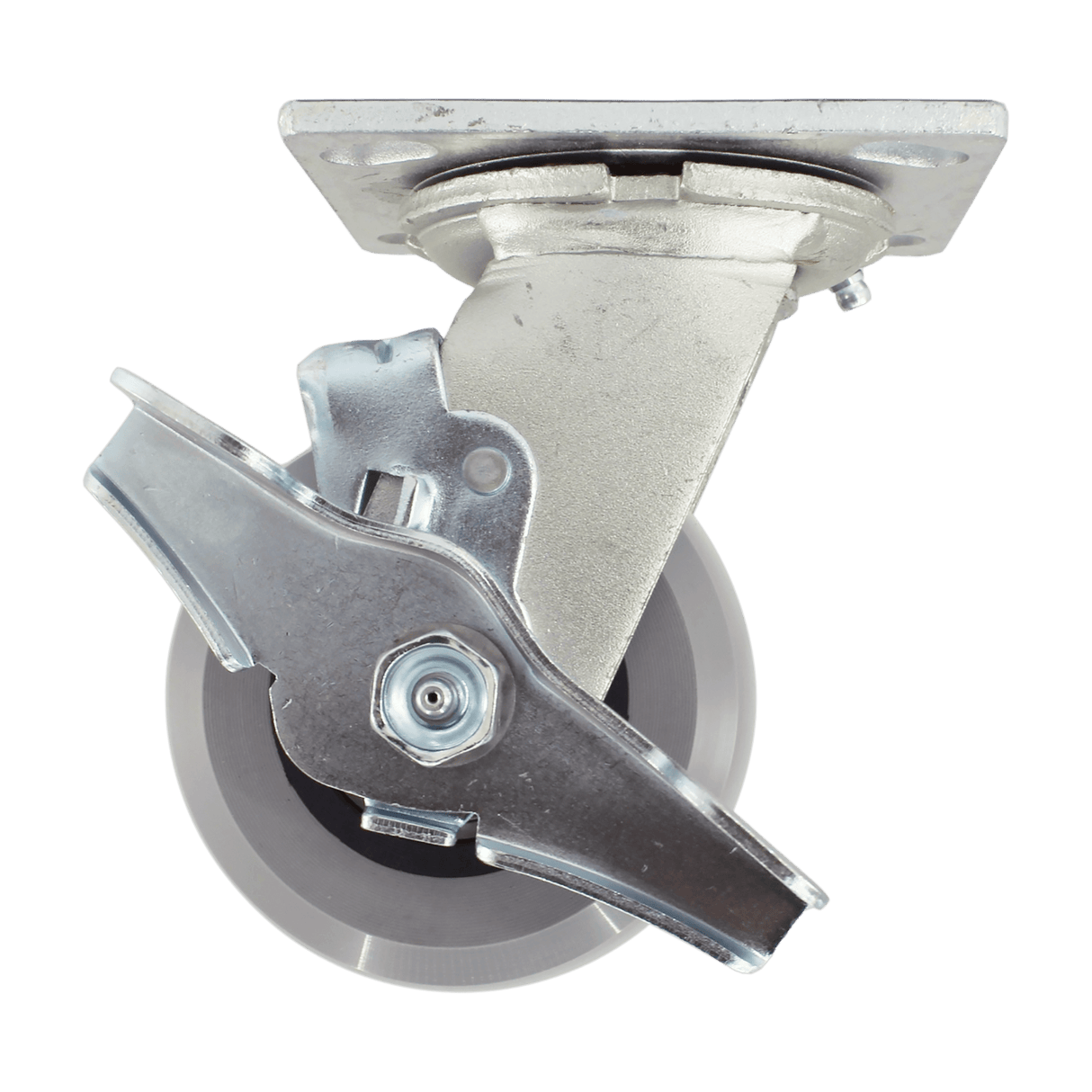 4" x 2" Medium Duty Series Swivel Caster with Ergolastomer Wheel - 27HU40JI6017TY