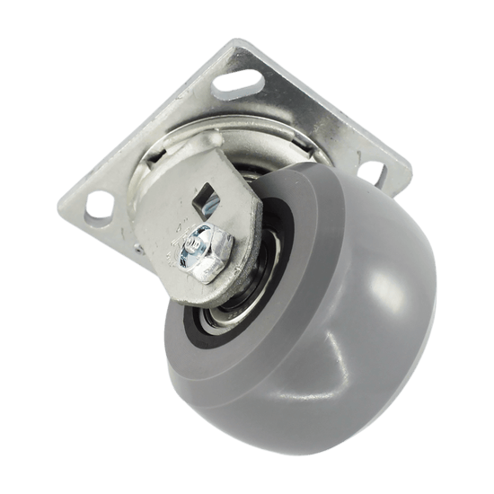 4" x 2" Medium Duty Series Swivel Caster with Ergolastomer Wheel - 27HU40JI6017YY