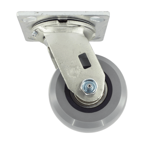 4" x 2" Medium Duty Series Swivel Caster with Ergolastomer Wheel - 27HU40JI6017YY