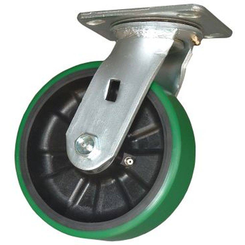 6" x 2" Medium Duty Series Swivel Caster with Polyon Maxrok Wheel - 27MU60JG6017YY