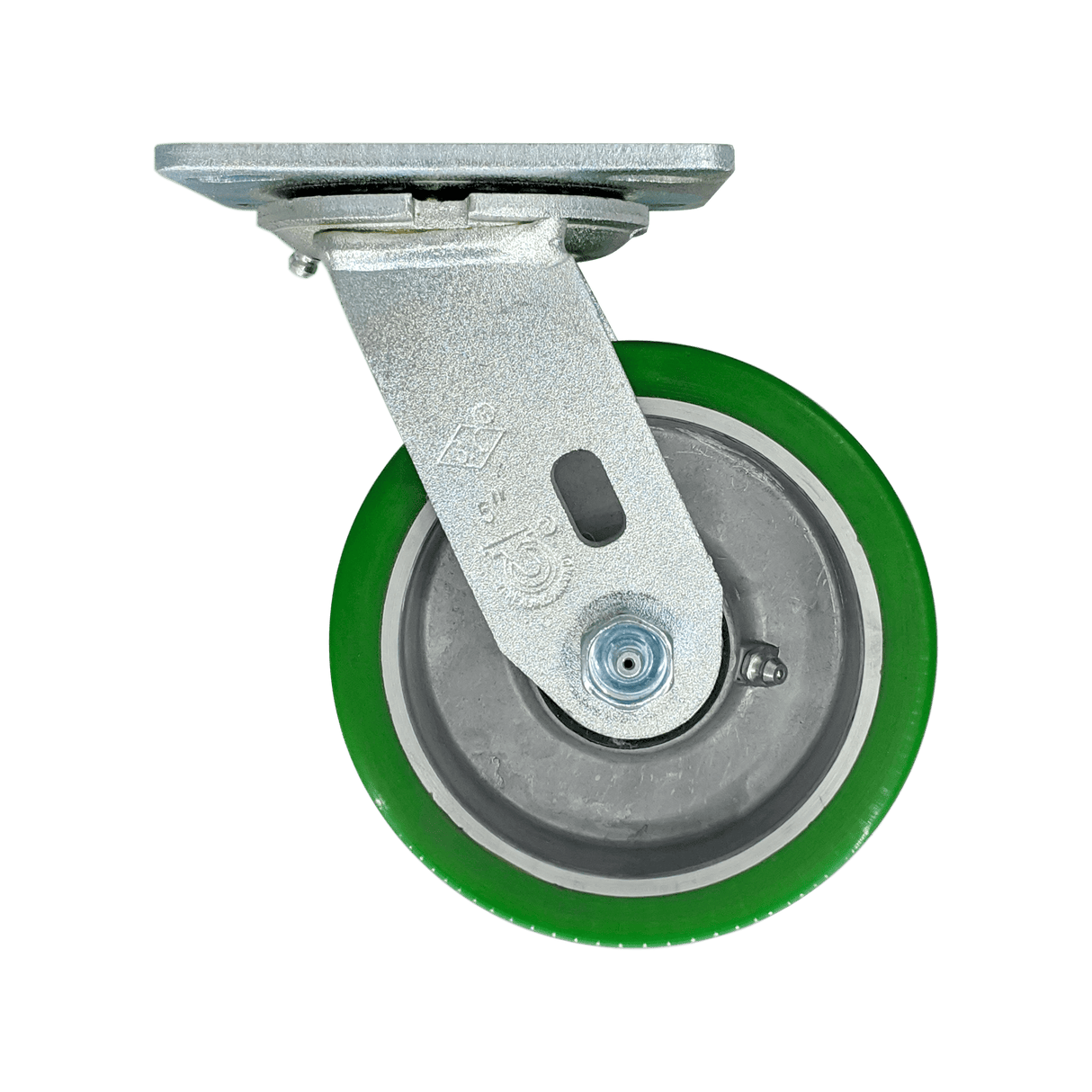 5" x 2" Medium Duty Series Swivel Caster with Polyon Aluminum Wheel - 27PA50JN0417YY