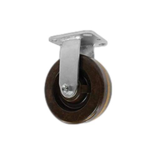 8" x 2" Medium Duty Series Rigid Caster with High Temp. Phenolic Wheel - 28HT80JQ0417YY