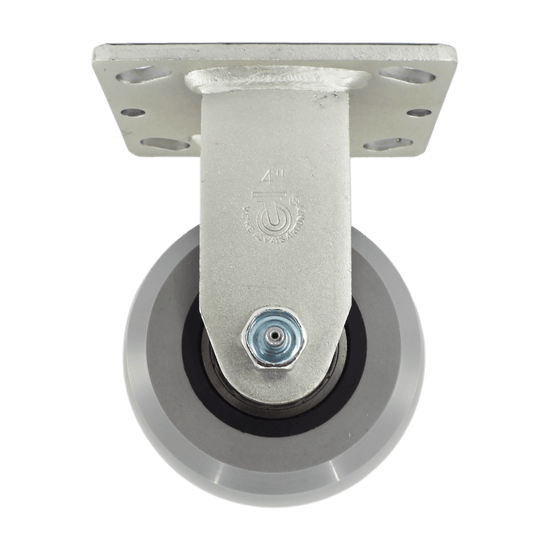 4" x 2" Medium Duty Series Rigid Caster with Ergolastomer Wheel - 28HU40JI6017YY
