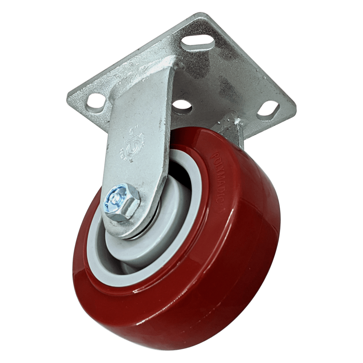 5" x 2" Medium Duty Series Rigid Caster with Polymadic Wheel - 28PM50JM6017YY