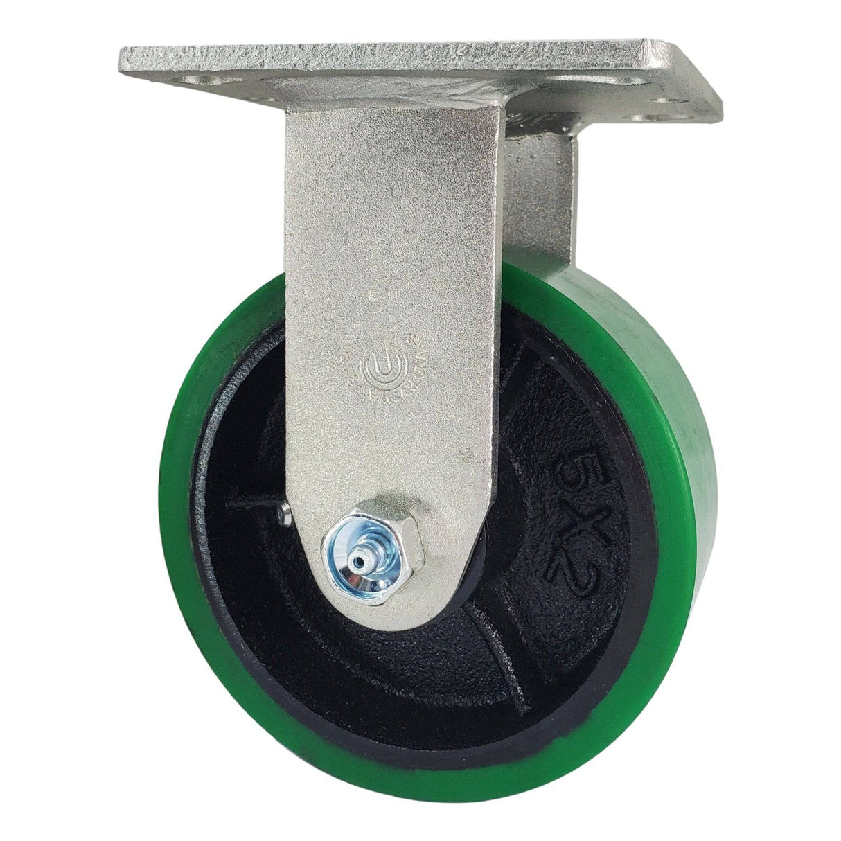 5" x 2" Medium Duty Series Rigid Caster with Polyon Wheel - 28PU50JG0417YY