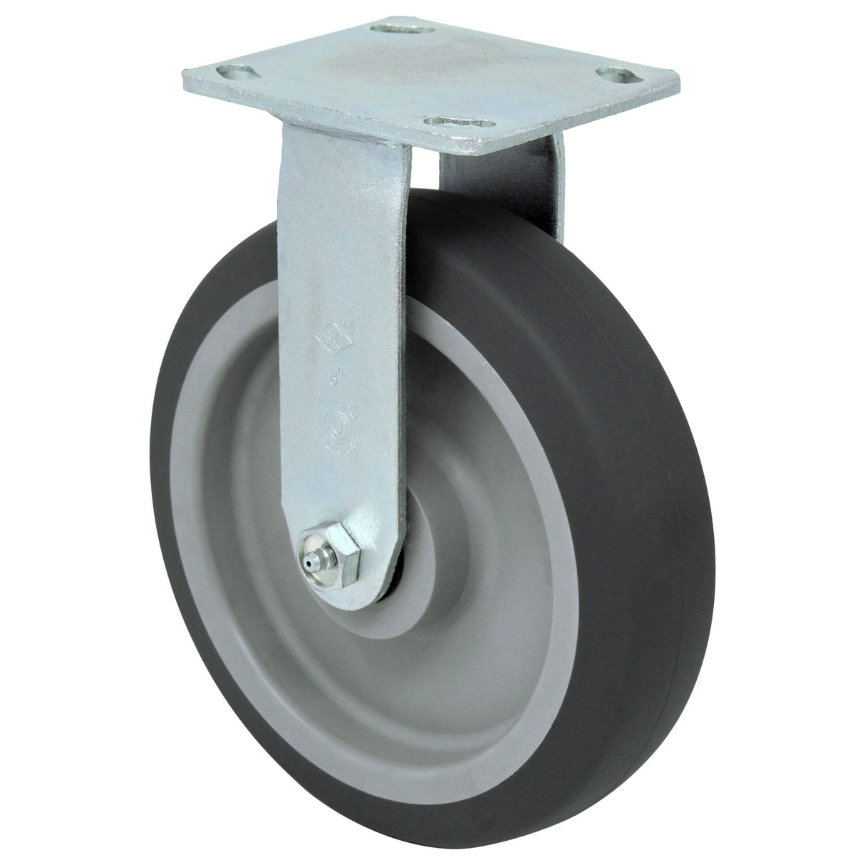 8" x 2" Medium Duty Series Rigid Caster with Thermo-Pro Wheel - 28TP80JI6017YY