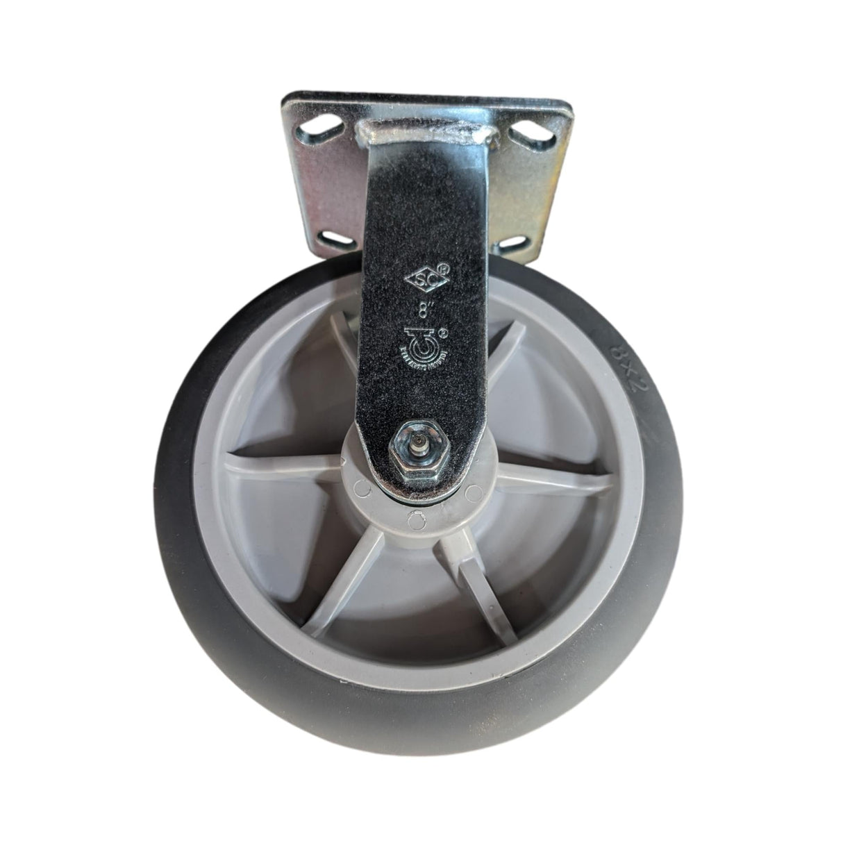 8" x 2" Medium Duty Series Rigid Caster with Thermo-Pro Wheel - 28TP80JX6017YY