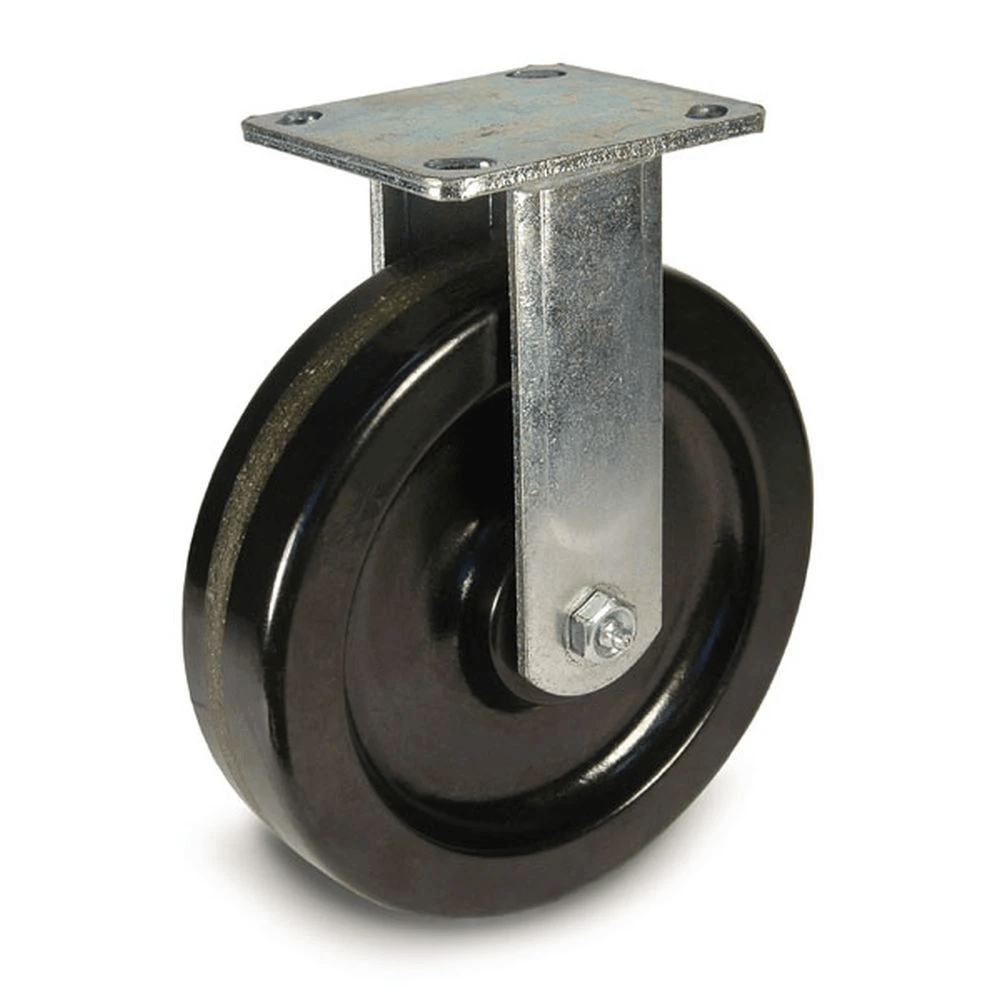 6" x 2" Medium Duty Series Rigid Caster with Phenolic Wheel - 28PH60JB0417YY