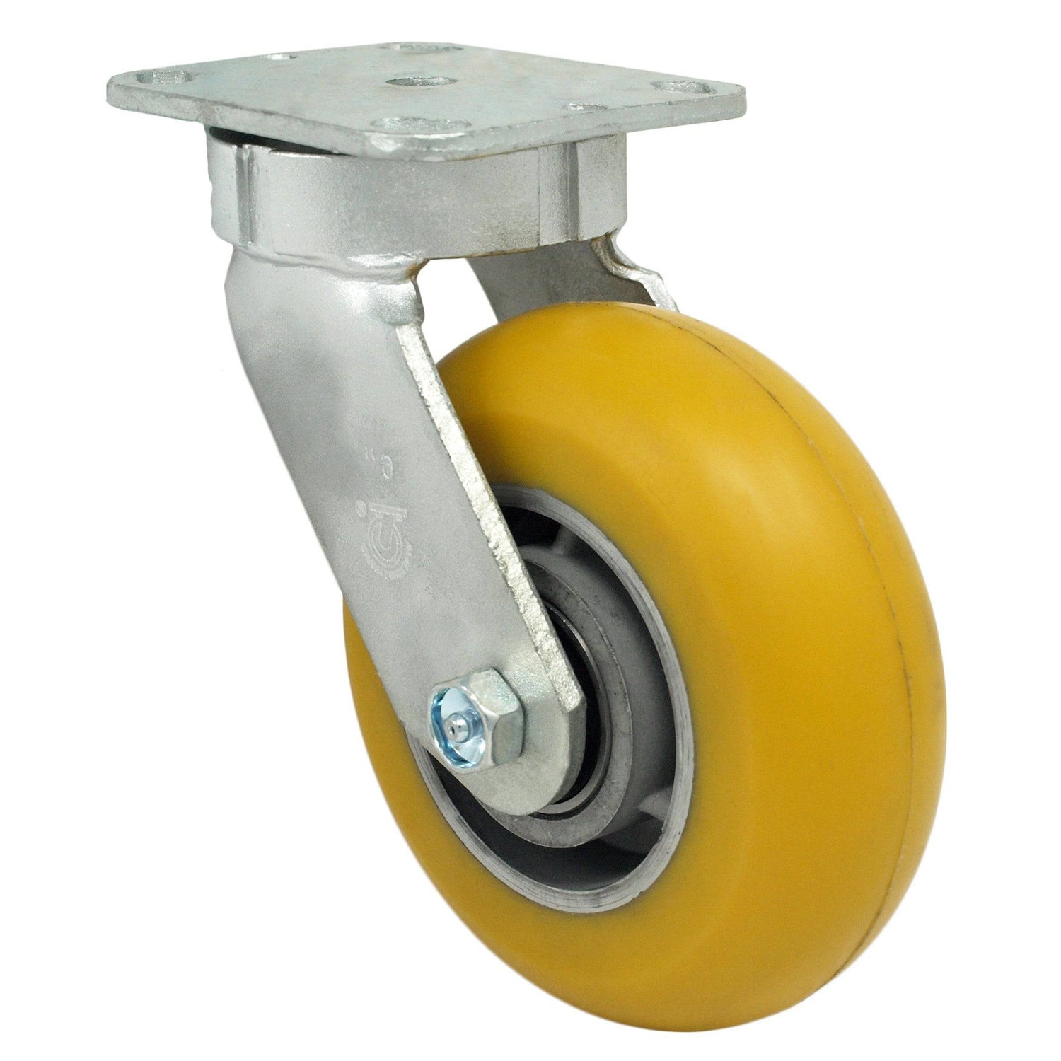 6" x 2" Heavy Duty Kingpinless Swivel Caster with Ultraflex Wheel - 41UX60JO6417YY
