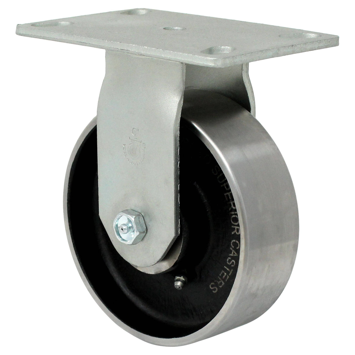 6" x 2" Medium Heavy Duty Rigid Caster with Drop-Forged Steel Wheel - 44FS60JS6319YY