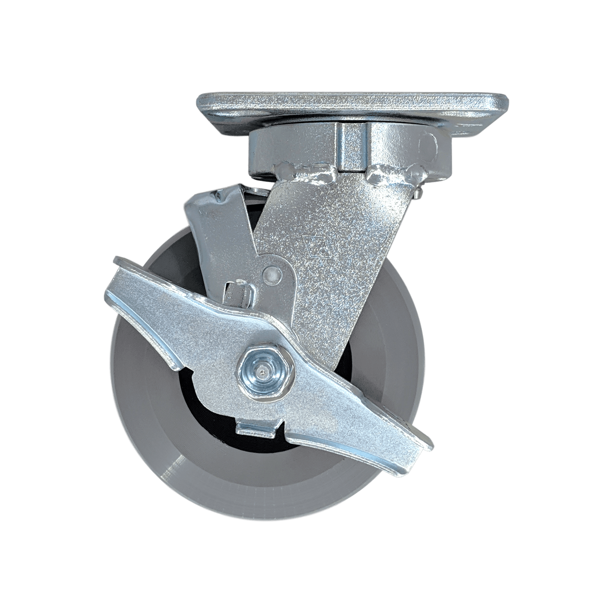 5" x 2" Heavy Duty Kingpinless Swivel Caster with Ergolastomer Wheel - 45HU50JI6417TY