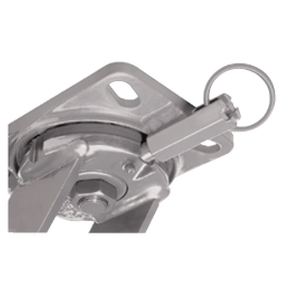 6" x 2" Medium Duty Series Swivel Caster with Polyflexon on Cast Iron Wheel - 27RP60JK0417PY