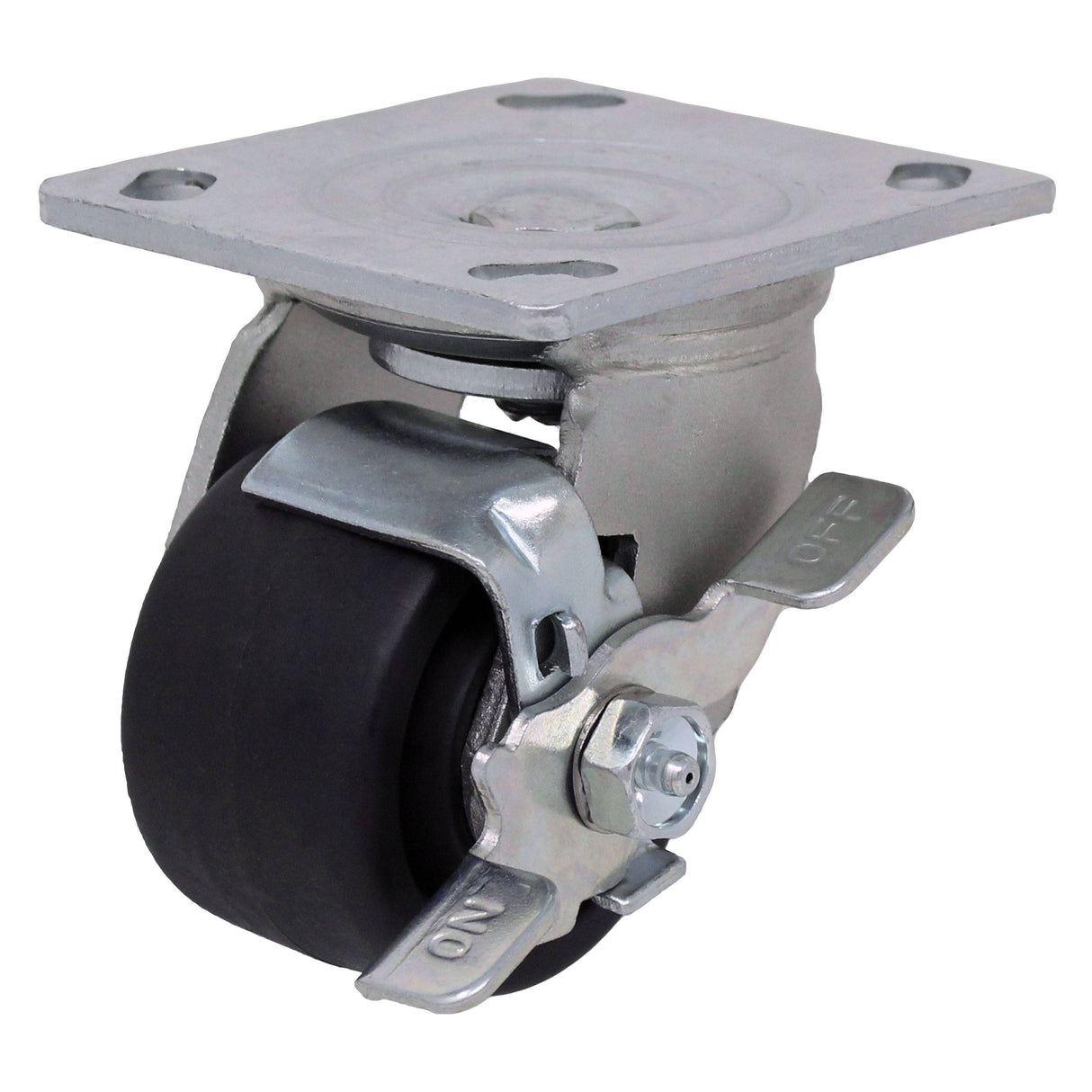 3" x 1-13/16" Heavy Duty Business Machine Swivel Caster with Maxrok Wheel - 05MA3AIB6317TY