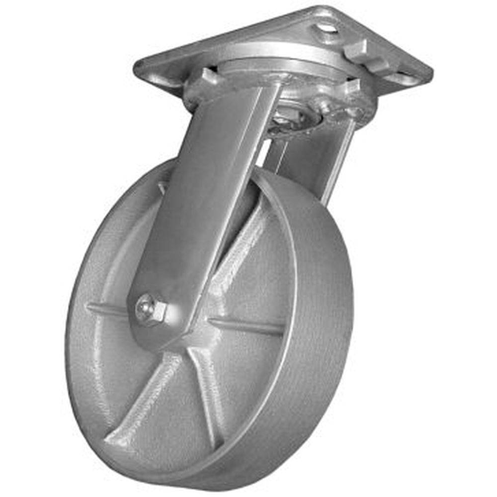 8" x 2" Momentum Precision Tapered Bearing Raceway Series Swivel Caster with Semi-Steel Wheel - 51SS80JS0419YY