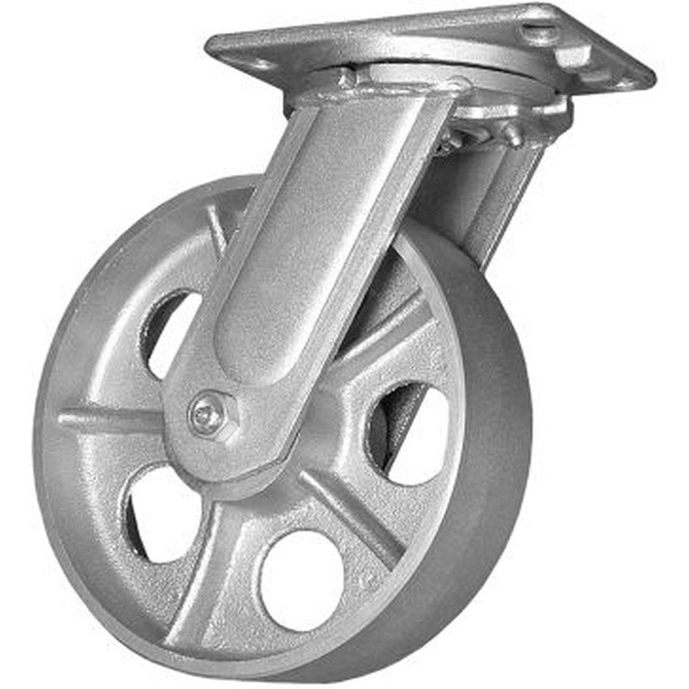 8" x 2-1/2" Momentum Precision Tapered Bearing Raceway Series Swivel Caster with Semi-Steel Wheel - 51SS80KS0619YY