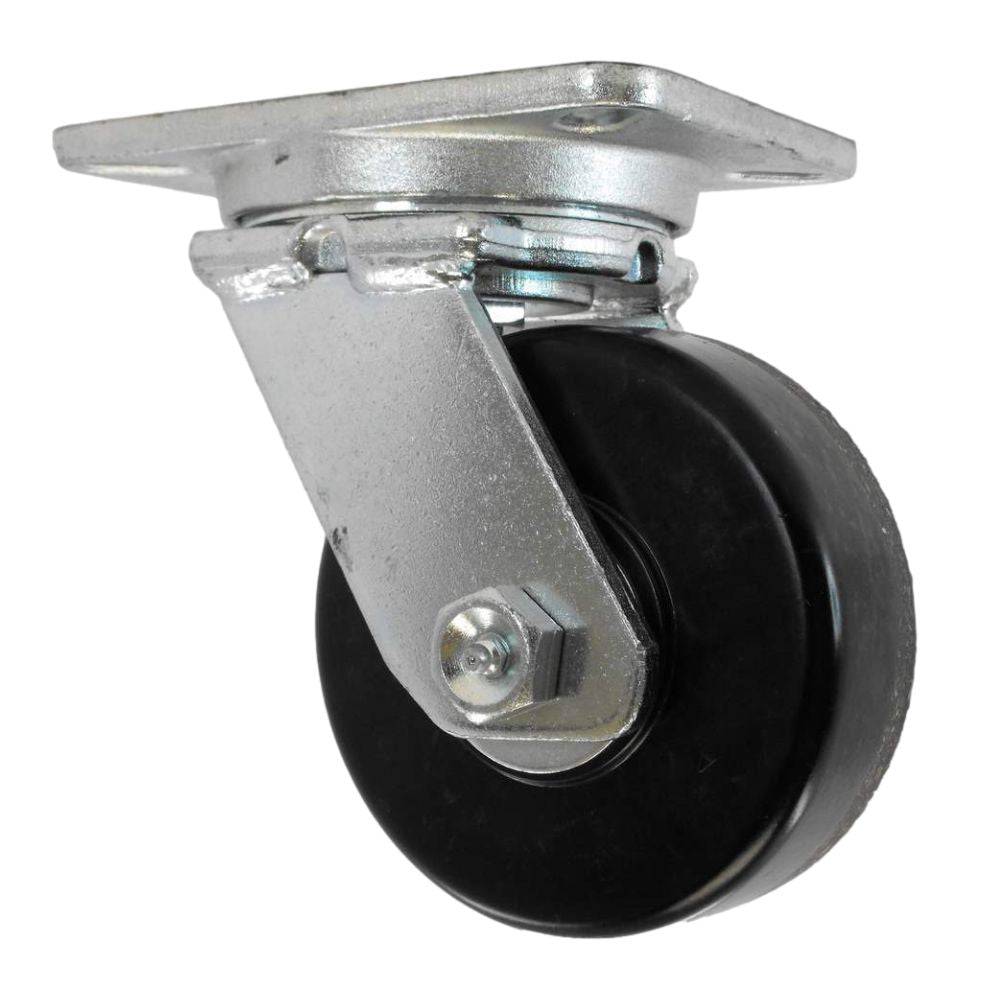 10" x 3" Heavy Duty Forged Series Swivel Caster with Phenolic Wheel - 55PH10LB2425YY