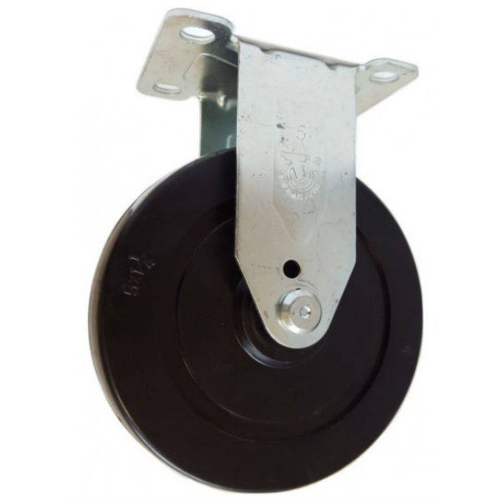 5" x 1-1/4" Light Medium Duty Rigid Caster with Soft Rubber Wheel - 76SR50GB4206YY