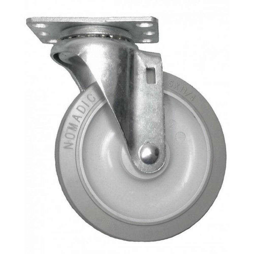 5" x 1-1/4" Light Medium Duty Swivel Caster with Nomadic Wheel - 75NM50GI4306YY