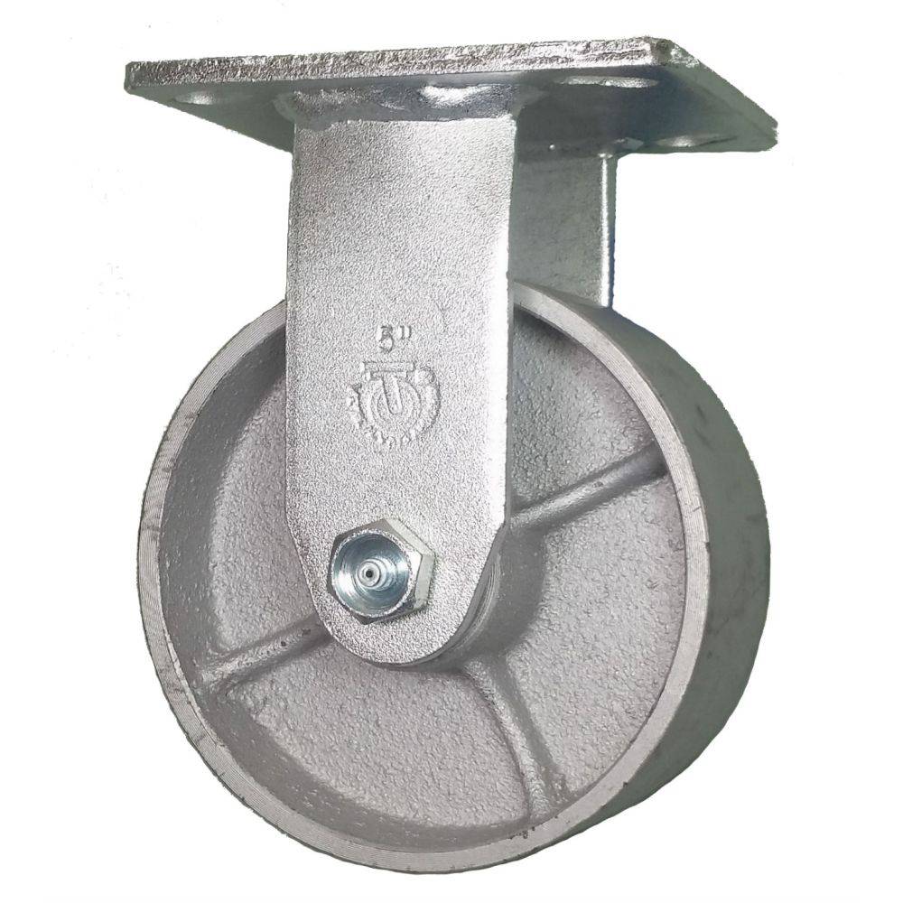 5" x 2" Medium Duty Series Rigid Caster with Semi-Steel Wheel - 28SS50JS0417YY