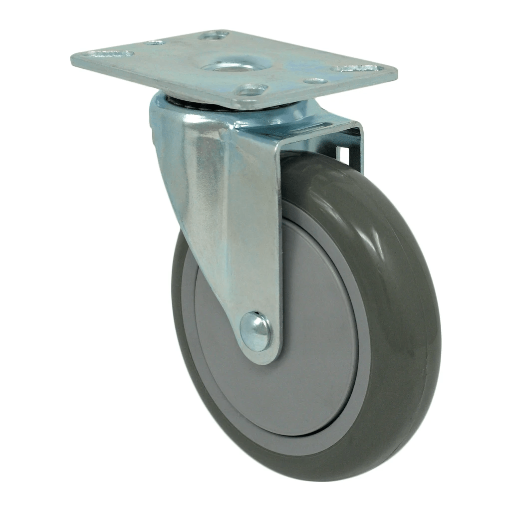 5" x 1-1/4" Light Medium Duty Swivel Caster with Poly-Pro Wheel - 75PP50GI4411YY