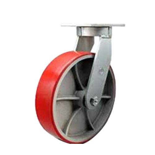 12" x 2-1/2" Extreme Duty Kingpinless Swivel Series Caster with Polyon Wheel - 61PU12QV2425YY