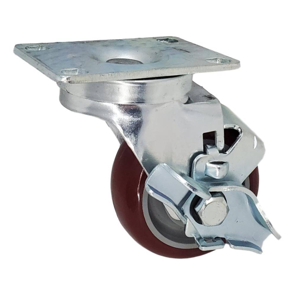 3" x 1-1/4" Light Medium Duty Swivel Caster with Polymadic Wheel - 75PM30GM4306TY