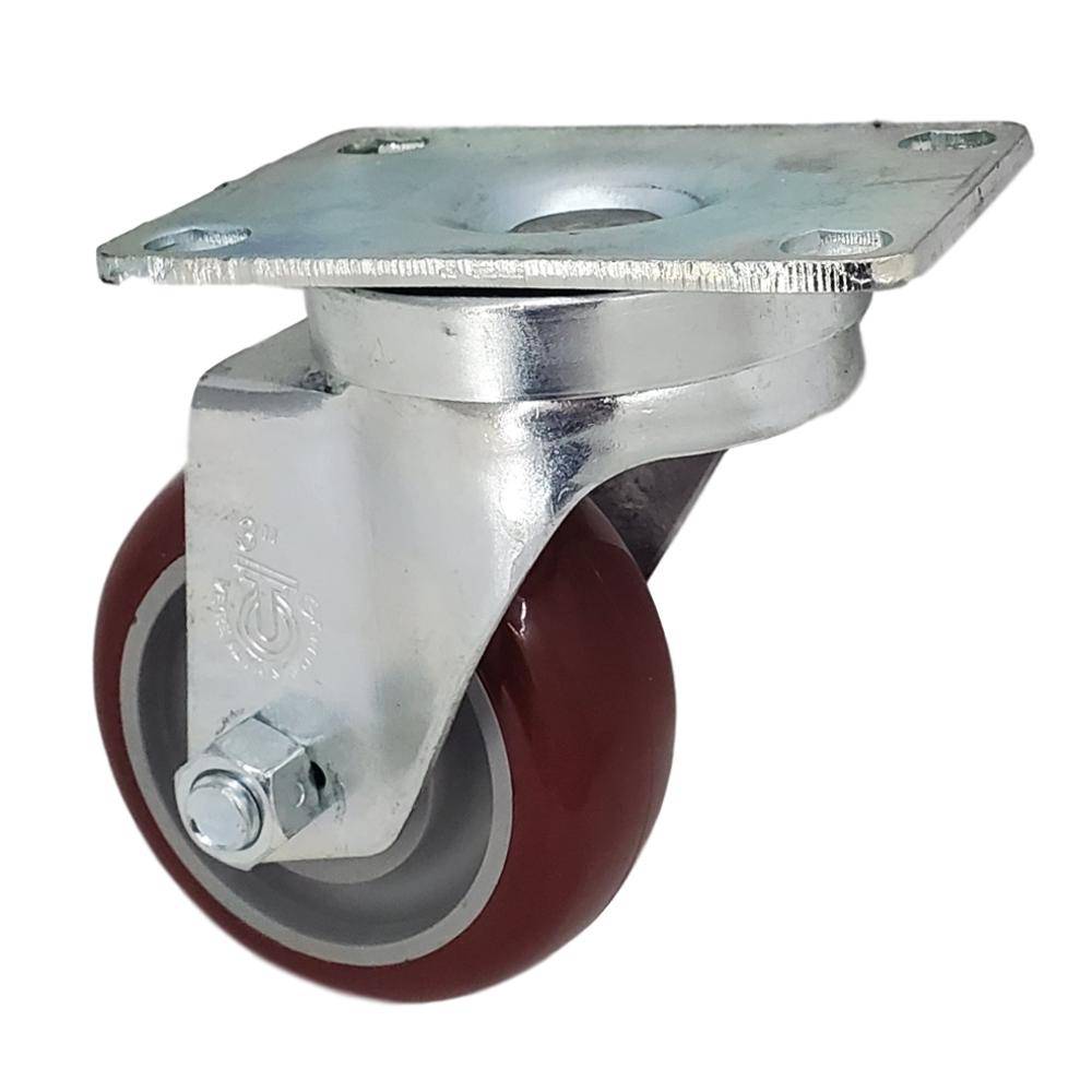 3" x 1-1/4" Light Medium Duty Swivel Caster with Polymadic Wheel - 75PM30GM4306YY