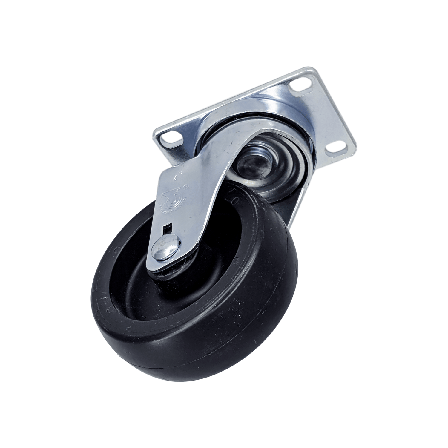 4" x 1-1/4" Light Medium Duty Swivel Caster with Polyolefin Wheel - 75PO40GB8217YY