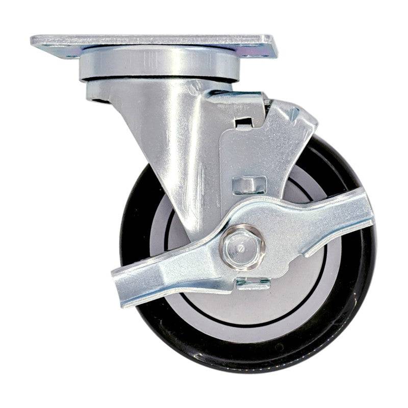 4" x 1-1/4" Light Medium Duty Swivel Caster with Poly-Pro Wheel - 75PP40GA4417TY