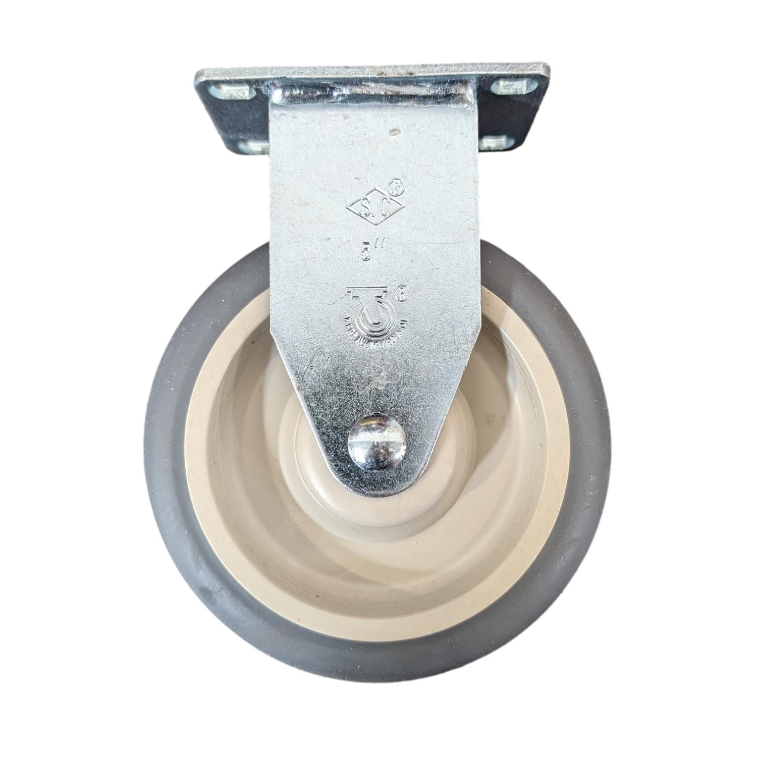 5" x 1-1/4" Light Medium Duty Rigid Caster with Thermo-Pro Wheel - 76TP50GY4711YY