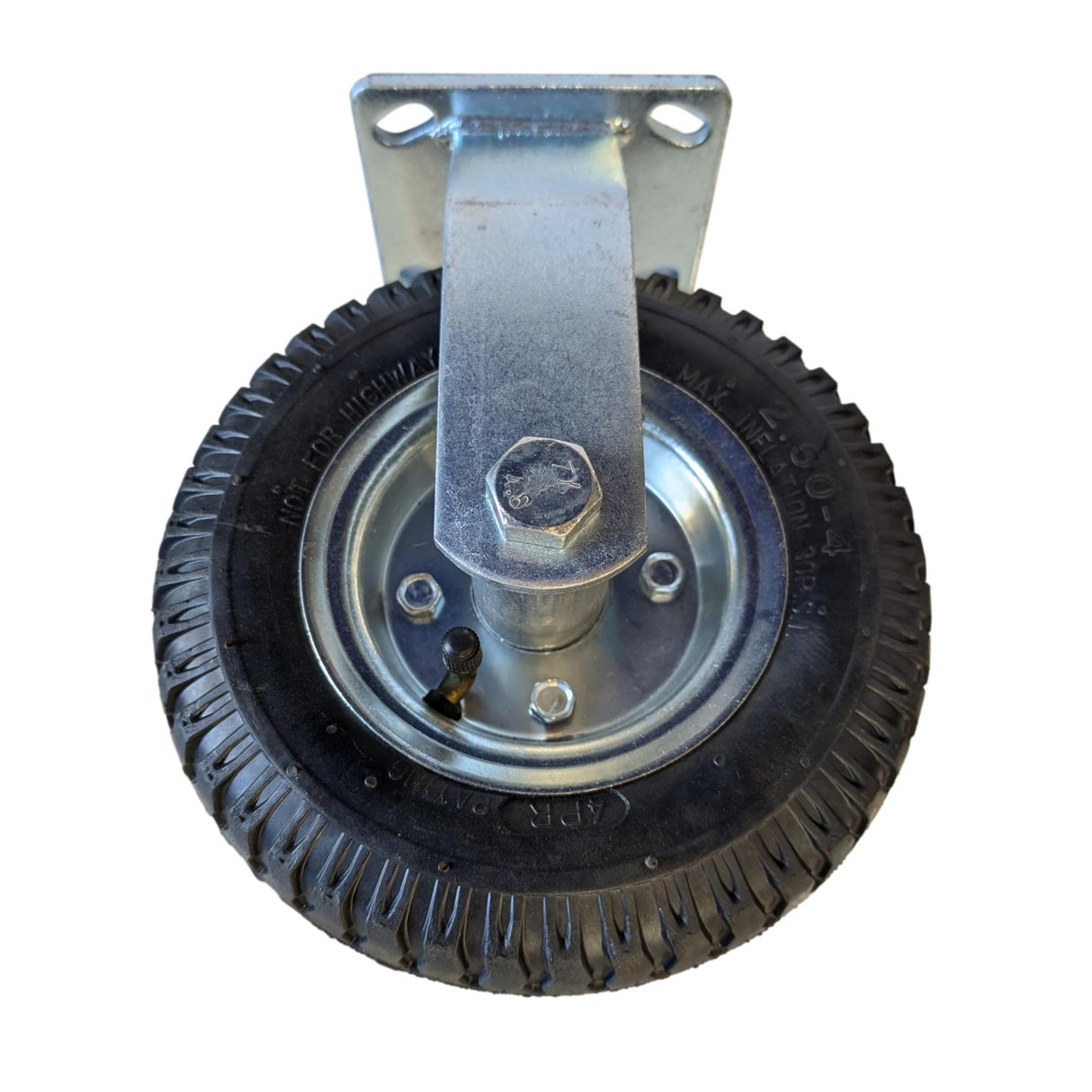 8" Bellman Luggage Cart Caster, Pneumatic, Rigid, 350 lbs. Capacity - DH International