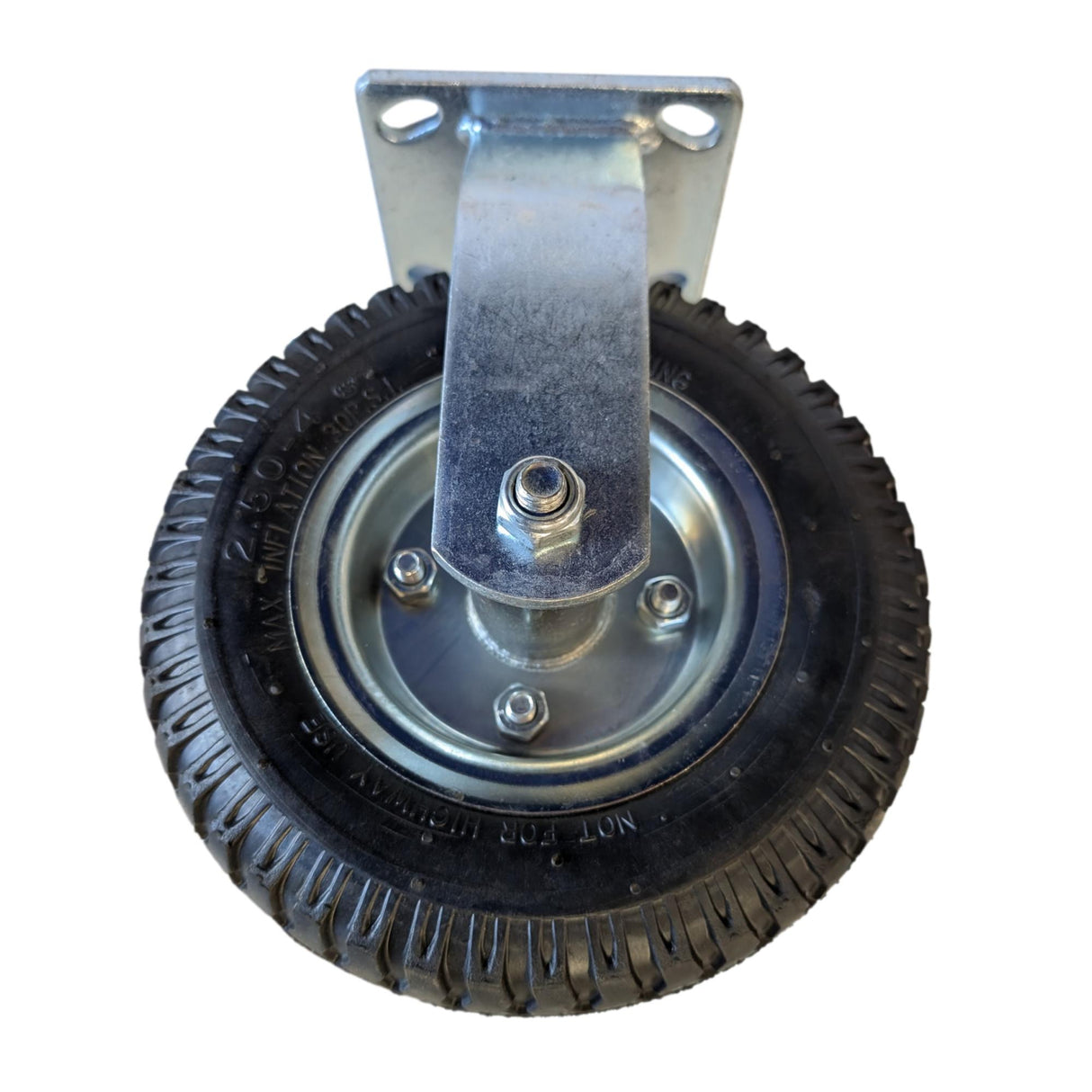 8" Bellman Luggage Cart Caster, Pneumatic, Rigid, 350 lbs. Capacity - DH International