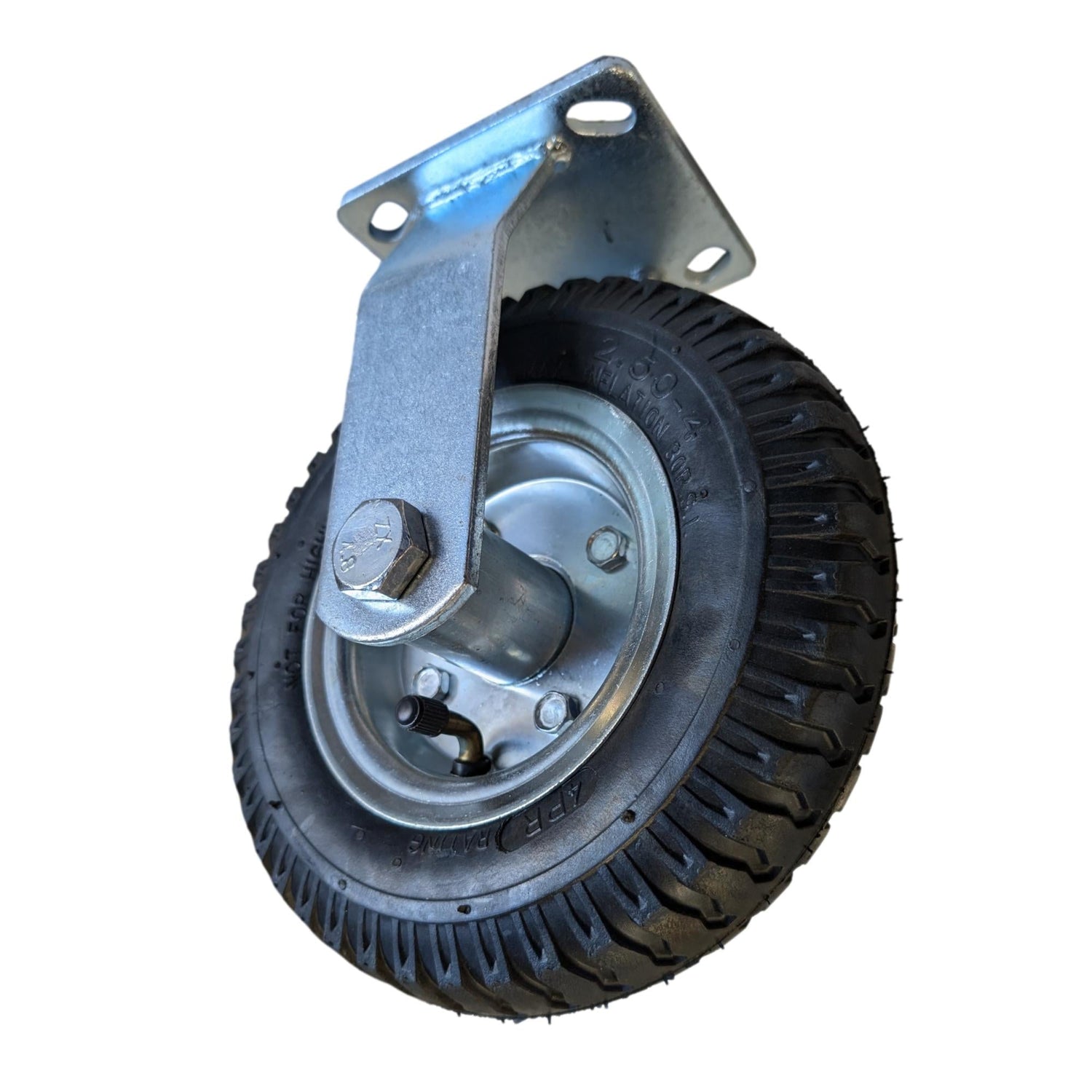 8" Bellman Luggage Cart Caster, Pneumatic, Rigid, 350 lbs. Capacity - DH International