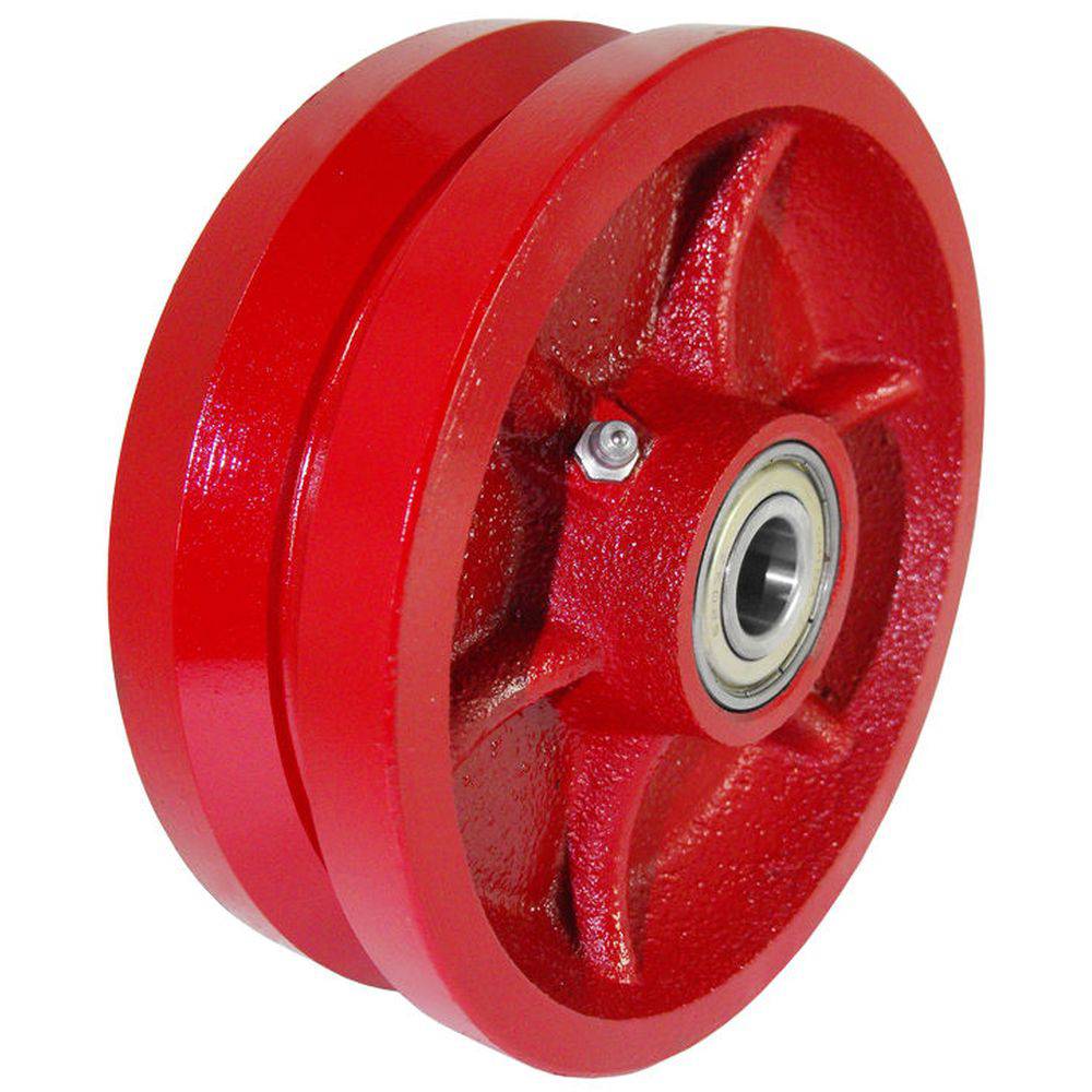 6" x 2" Ductile Steel V-Groove Wheel - DV60JT84