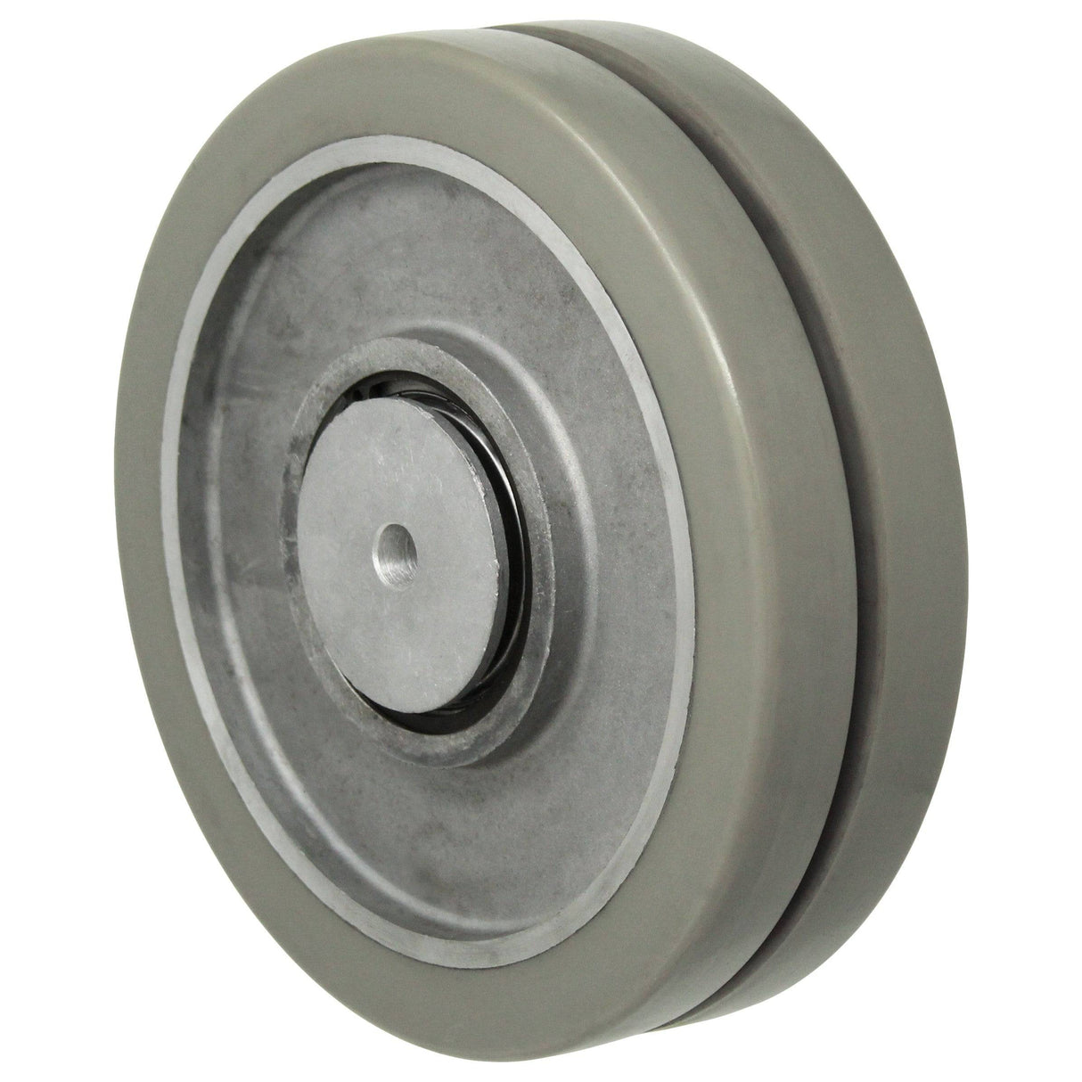 10" x 1.5" x (2) Dual Round Tread Polyurethane Wheels - DW10LGT4