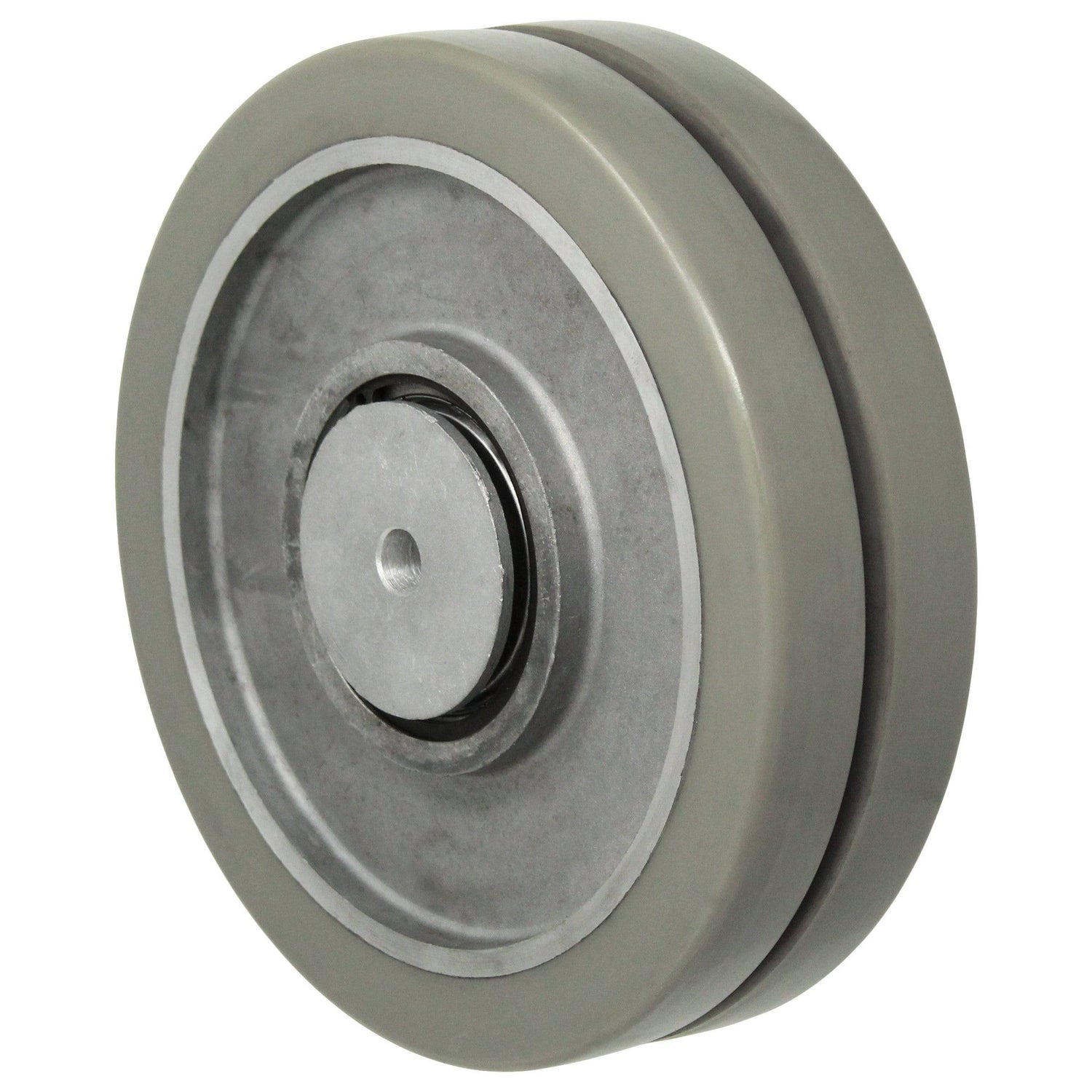 10" x 1.5" x (2) Dual Round Tread Polyurethane Wheels - DW10LGT4