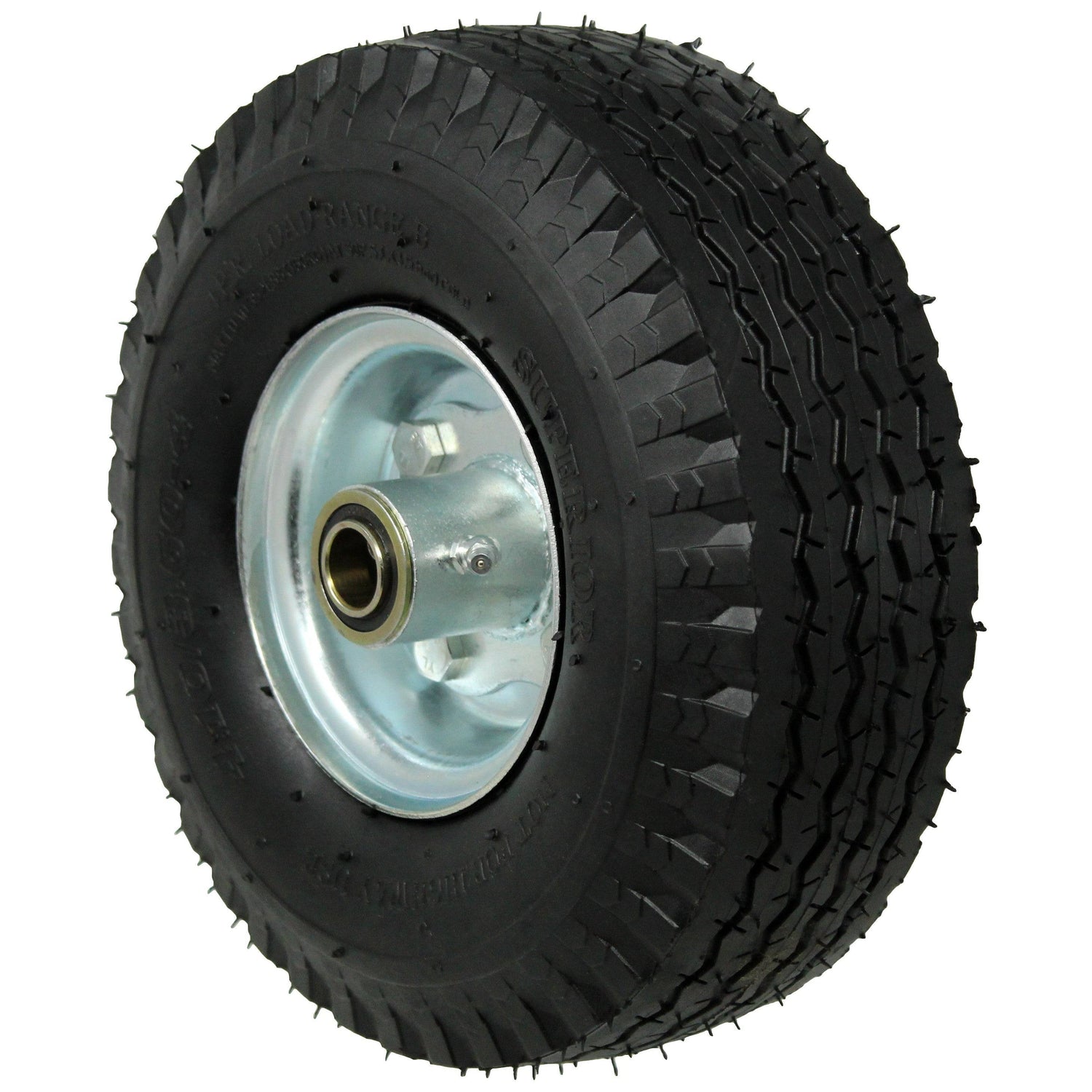 10" x 3-1/2" Foam-Filled Pneumatic Wheel - FF0D4CP2