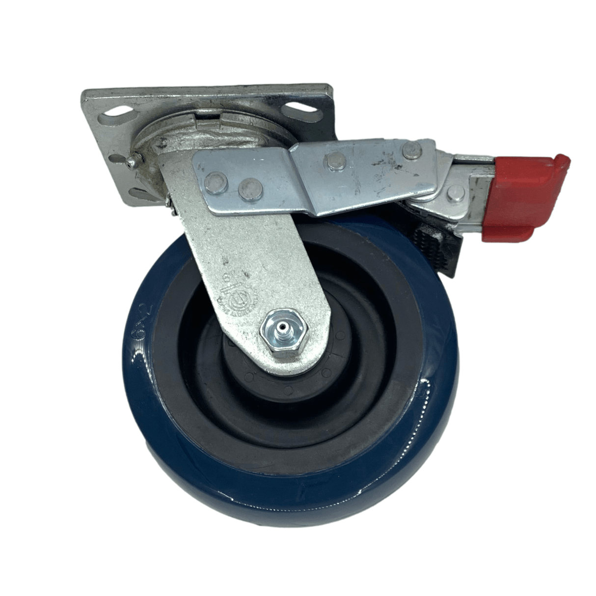 6" x 2" Trailing Total Lock Swivel Caster with Poly-Pro Wheel - FTPP60JU6017YY