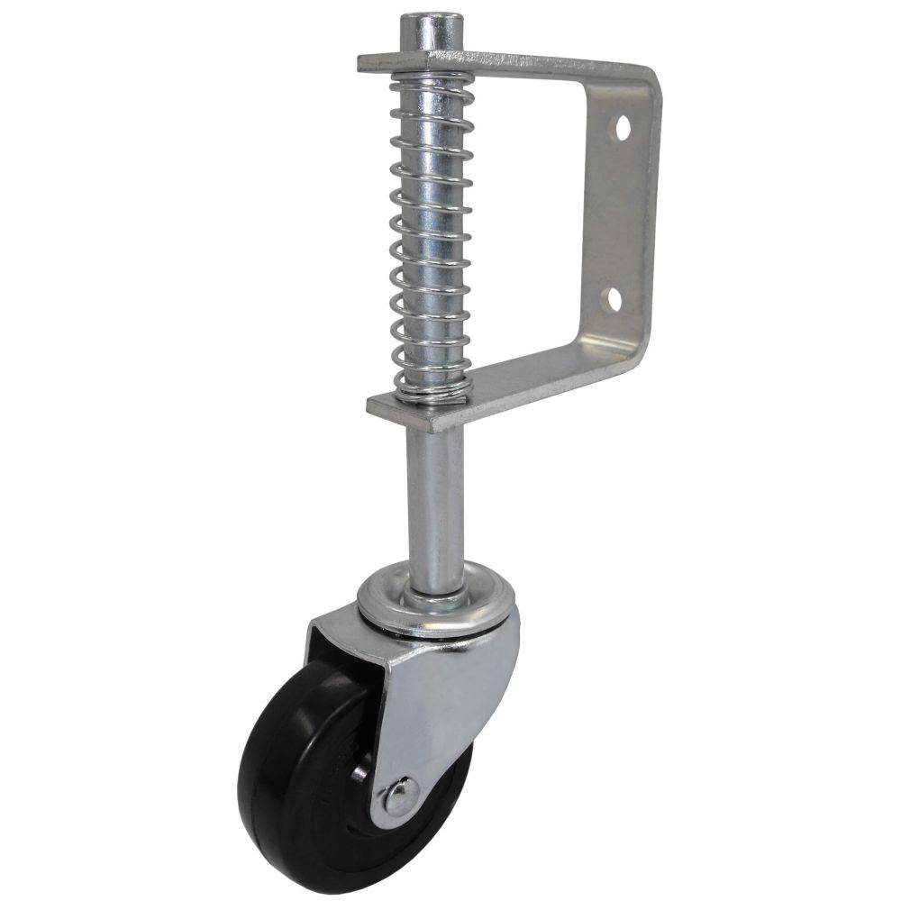 3" x 1-1/4" Light Duty G1 Series Gate Caster with Soft Rubber Wheel - G109SR30DB8191YY