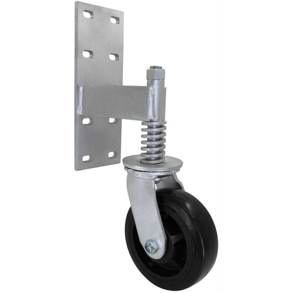 8" x 2" Heavy Duty G3 Series Gate Caster with Rubber on Nylon Wheel - G327NR80JB0437YY