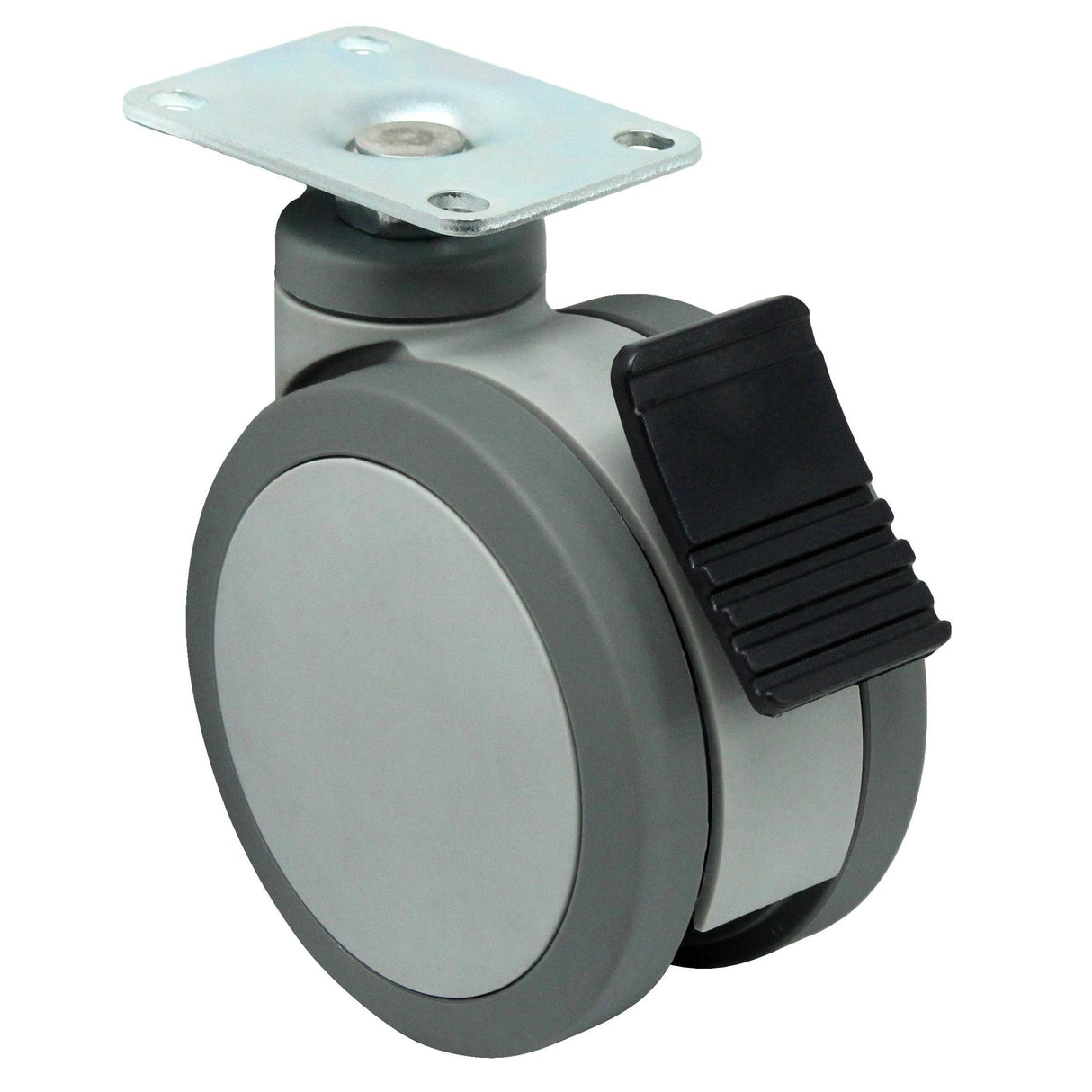 5" x 3" Polima Series Polyon Mold-on Polyurethane/Cast Iron Wheel with Polima Wheel - PL05PUBDLB6