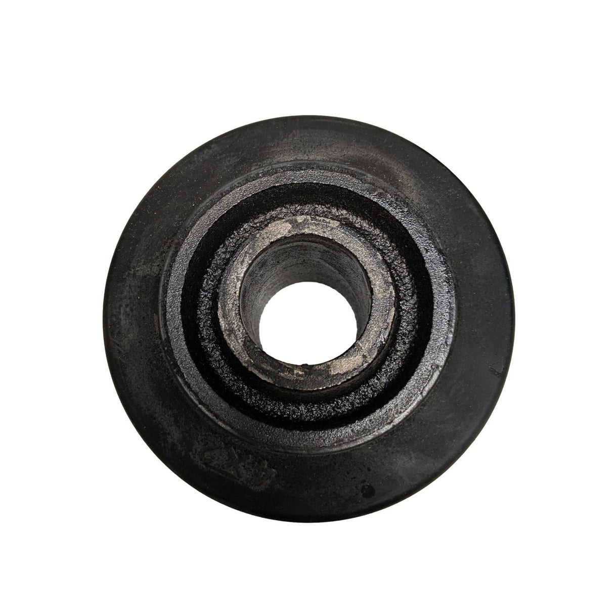 4" x 2" Mold-On Rubber on Cast Iron Wheel - RS40JB84