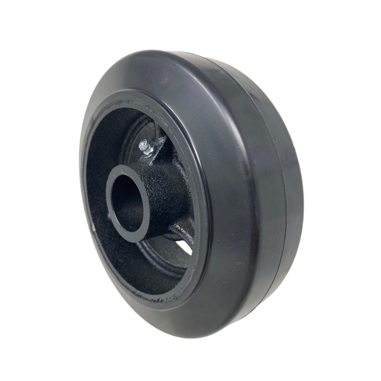 6" x 2" Mold-On Rubber on Cast Iron Wheel - RS60JB84